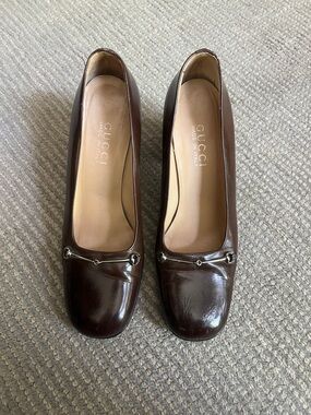 Gucci Brown Leather Women’s Heels
